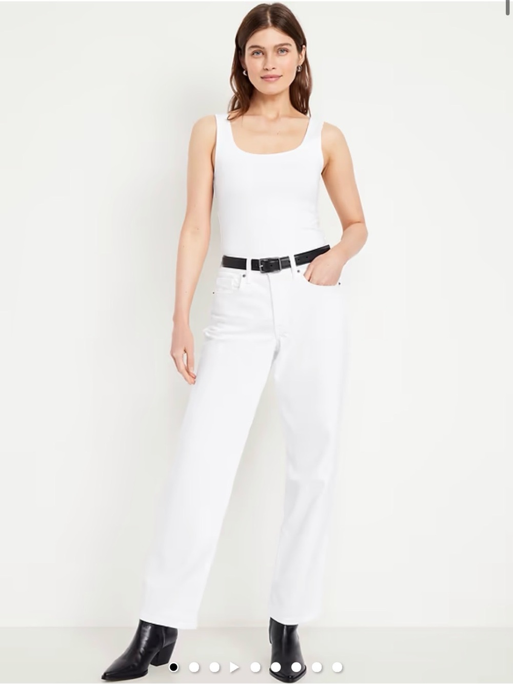 Old Navy Wide-Leg High-Rise Pants in White